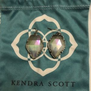Kendra Scott Gray Iridescent Earrings